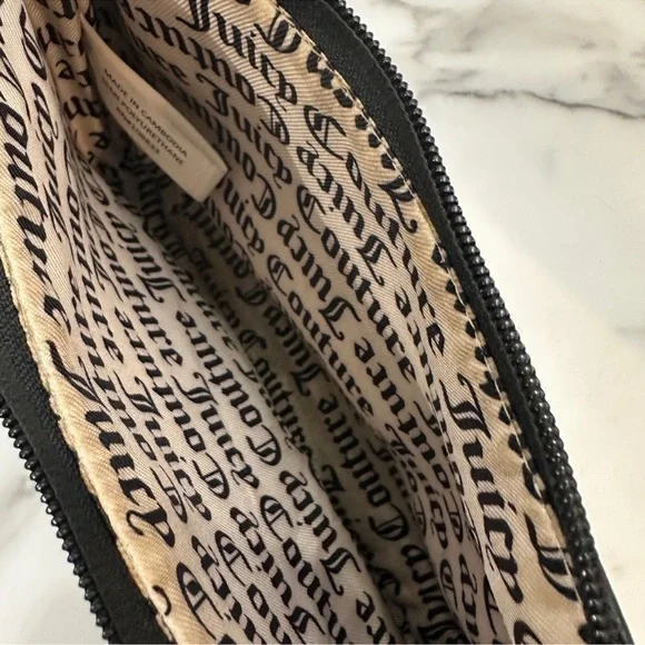 Juicy Couture | Bags | Juicy Couture Black Leather Shoulder Bag With ...